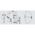 Bateria BLANCO LINUS chrom (514019)