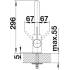 Bateria BLANCO MILA-S czarny mat (526660)