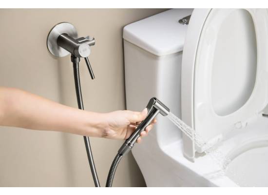 _wysyłka 24H*_ | Bateria bidetowa podtynkowa BLUE WATER BOSTON BOS-BBP.040GN gun metal (GRAFIT INOX) (BW-5901730617627)