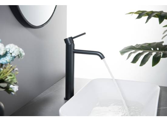 _wysyłka 24H*_ | Bateria umywalkowa wysoka BLUE WATER BOSTON BOS-BUW.050BL czarny mat (BLACK MAT) (BW-5901730617351)