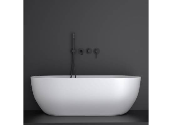_wysyłka 24H*_ | Zestaw wannowy podtynkowy z wylewką i prysznicem BLUE WATER BOSTON BOS-ZWP.200BL czarny mat (BLACK MAT) (BW-5901