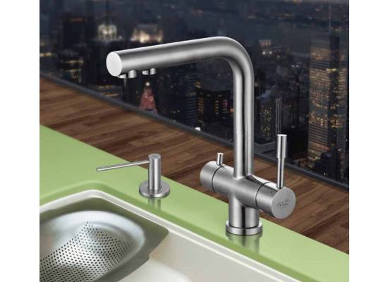 Bateria BLUE WATER ZARA FILTER stal szczotkowana INOX | do wody filtrowanej (BW-5901730611298)