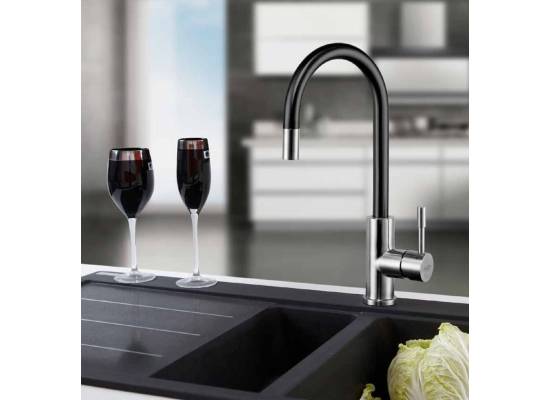 _wysyłka 24H*_ | Bateria BLUE WATER LIMA stal szczotkowana INOX + czarny mat (BW-5901730613193)