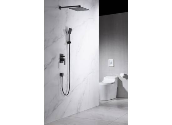 _wysyłka 24H*_ | Bateria podtynkowa jednouchwytowa z przełącznikiem BLUE WATER TORONTO TOR-BPD.220BL czarny mat (BW-5901730615487