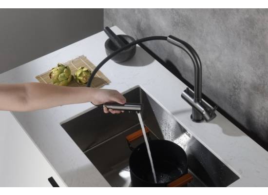 Bateria BLUE WATER APALA FILTER gun metal (GRAFIT INOX) | do wody filtrowanej (BW-5901730616507)