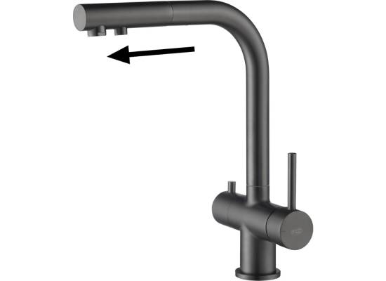 Bateria BLUE WATER APALA FILTER gun metal (GRAFIT INOX) | do wody filtrowanej (BW-5901730616507)