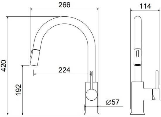 Bateria BLUE WATER PLAZA PLUS WINDOW biały mat | podokienna (BW-5901730617665)