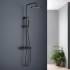 _wysyłka 24H*_ | Zestaw termostatyczny prysznicowy natynkowy BLUE WATER BOSTON BOS-ZKPN.400BL czarny mat (BLACK MAT) (BW-59017306
