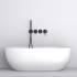 _wysyłka 24H*_ | Zestaw wannowy podtynkowy z wylewką i prysznicem BLUE WATER BOSTON BOS-ZWP.200BL czarny mat (BLACK MAT) (BW-5901