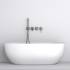 _wysyłka 24H*_ | Zestaw wannowy podtynkowy z wylewką i prysznicem BLUE WATER BOSTON BOS-ZWP.200GN gun metal (GRAFIT INOX) (BW-590