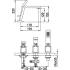 Bateria wannowa 3-otworowa BLUE WATER TORONTO TOR-BWW.088C chrom (BW-5901730612059)