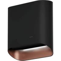 _RABAT_ | Okap przyścienny CIARKO DESIGN SIMPLE 60 black + rose gold | 650 m3/h (CDP6002B/C)