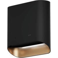 _RABAT_ | Okap przyścienny CIARKO DESIGN SIMPLE 60 black + gold | 650 m3/h (CDP6002B/G)