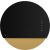 _RABAT_ | Okap przyścienny CIARKO DESIGN ECLIPSE 60 black + gold | 735 m3/h (CDP6001CZ)