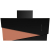 _RABAT_ | Okap przyścienny CIARKO DESIGN TRIO 90 black + rose gold | 550 m3/h (CDP9001CZ) _RABAT_ | Okap przyścienny CIARKO DESIGN TRIO 90 black + rose gold | 550 m3/h (CDP9001CZ)