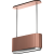 _RABAT_ | Okap wyspowy CIARKO DESIGN MONO W 90 rose gold | 550 m3/h (CDW9001C)