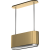 _RABAT_ | Okap wyspowy CIARKO DESIGN MONO W 90 gold | 550 m3/h (CDW9001G)
