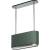 _RABAT_ | Okap wyspowy CIARKO DESIGN MONO W 90 green | 550 m3/h (CDW9001GR)