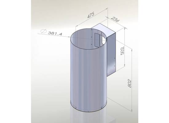 _RABAT_ | Okap przyścienny CIARKO DESIGN TUBUS 38 inox | 670 m3/h (CDP3801I) _RABAT_ | Okap przyścienny CIARKO DESIGN TUBUS 38 inox | 670 m3/h (CDP3801I)
