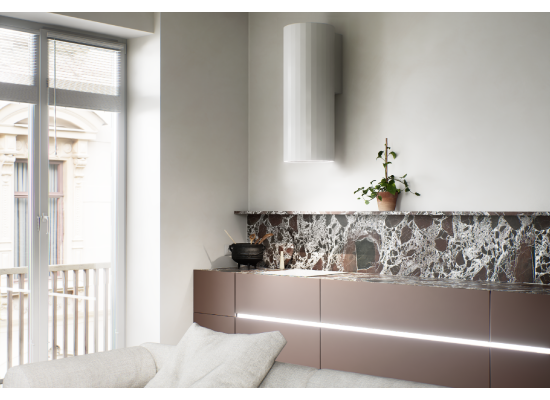 _RABAT_ | Okap przyścienny CIARKO DESIGN ROTO 38 white | 670 m3/h (CDP3803B)