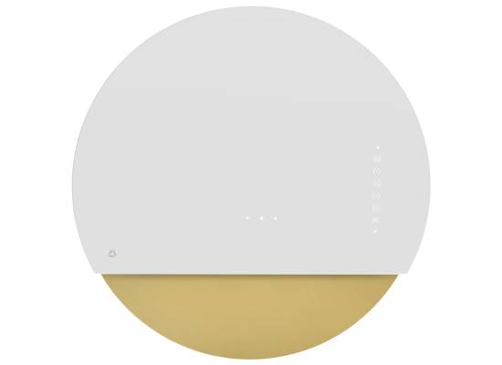 _RABAT_ | Okap przyścienny CIARKO DESIGN ECLIPSE 60 white + gold | 735 m3/h (CDP6001BZ) _RABAT_ | Okap przyścienny CIARKO DESIGN ECLIPSE 60 white + gold | 735 m3/h (CDP6001BZ)