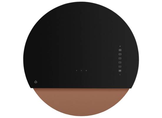 _RABAT_ | Okap przyścienny CIARKO DESIGN ECLIPSE 60 black + rose gold | 735 m3/h (CDP6001CR) _RABAT_ | Okap przyścienny CIARKO DESIGN ECLIPSE 60 black + rose gold | 735 m3/h (CDP6001CR)