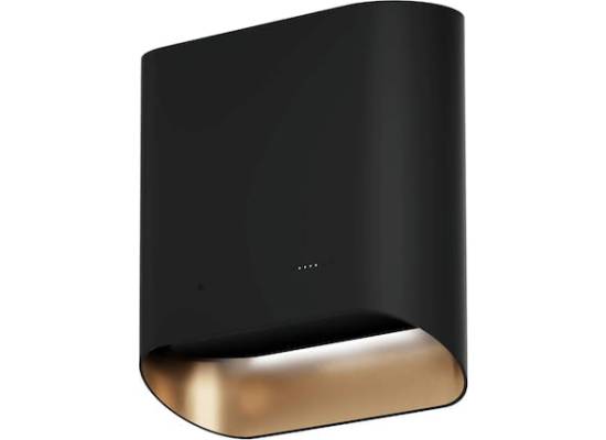 _RABAT_ | Okap przyścienny CIARKO DESIGN SIMPLE 60 black + gold | 650 m3/h (CDP6002B/G)