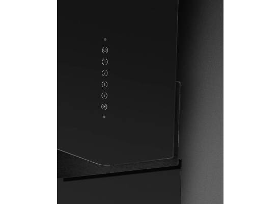 _RABAT_ | Okap przyścienny CIARKO DESIGN TRIO 90 black + black | 550 m3/h (CDP9001CC)