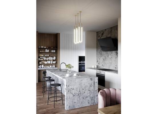 _RABAT_ | Okap przyścienny CIARKO DESIGN TRIO 90 black + black | 550 m3/h (CDP9001CC)