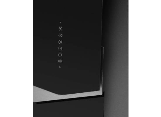 _RABAT_ | Okap przyścienny CIARKO DESIGN TRIO 90 black + inox | 550 m3/h (CDP9001CI)