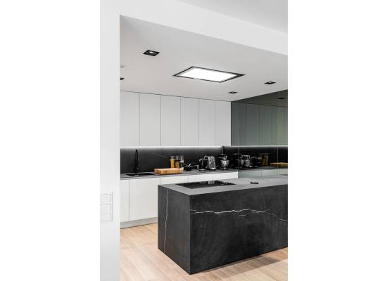 _RABAT_ | Okap sufitowy CIARKO DESIGN SU LIGHT 90x60 black | 750 m3/h (CDS9001B)