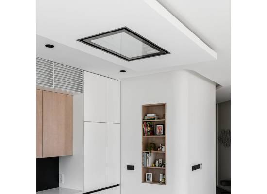 _RABAT_ | Okap sufitowy CIARKO DESIGN SU LIGHT 90x60 black | 750 m3/h (CDS9001B)