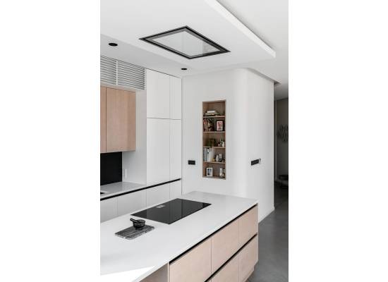 _RABAT_ | Okap sufitowy CIARKO DESIGN SU LIGHT 90x60 inox + white | 750 m3/h (CDS9001IB)