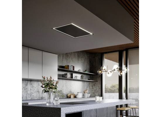 _RABAT_ | Okap sufitowy CIARKO DESIGN SU FRAME 90x60 black | 750 m3/h (CDS9002C)
