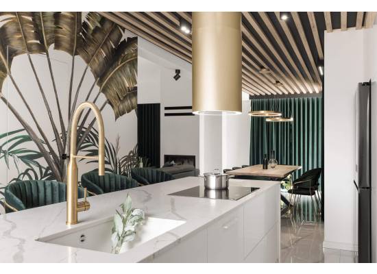 _RABAT_ | Okap wyspowy CIARKO DESIGN TUBUS W 38 black | 670 m3/h (CDW3801C)