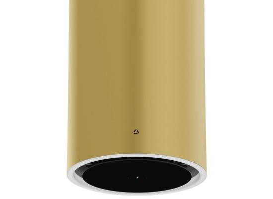 _RABAT_ | Okap wyspowy CIARKO DESIGN TUBUS W 38 gold | 670 m3/h (CDW3801Z)