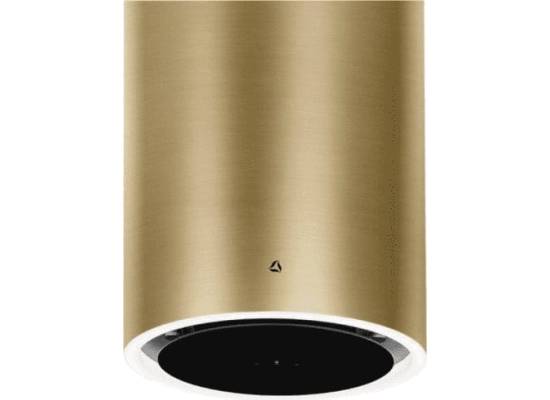_RABAT_ | Okap wyspowy CIARKO DESIGN TUBUS W 38 gold steel | 670 m3/h (CDW3801GS)