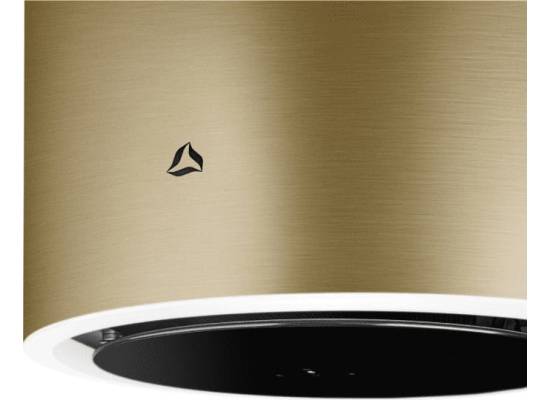 _RABAT_ | Okap wyspowy CIARKO DESIGN TUBUS W 38 gold steel | 670 m3/h (CDW3801GS)