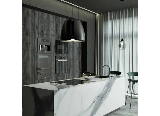 _RABAT_ | Okap wyspowy CIARKO DESIGN MISS W 50 matte black | 475 m3/h (CDW5001CM)