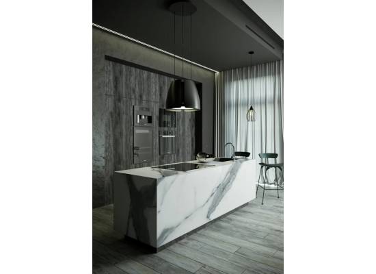 _RABAT_ | Okap wyspowy CIARKO DESIGN MISS W 50 matte black | 475 m3/h (CDW5001CM)