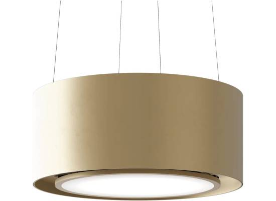 _RABAT_ | Okap wyspowy CIARKO DESIGN PIU LIGHT 60 gold | 460 m3/h (CDW6002Z)