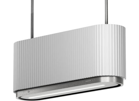 _RABAT_ | Okap wyspowy CIARKO DESIGN MONO W 90 white | 550 m3/h (CDW9001W)