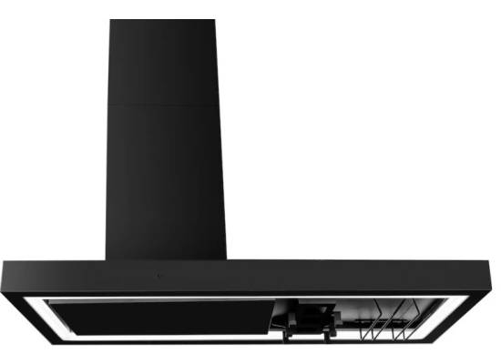 _RABAT_ | Okap wyspowy CIARKO DESIGN MINIMAL 2 black 120 (z haczykami) | 670 m3/h (CDW1202C+U)