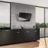 _RABAT_ | Okap przyścienny CIARKO DESIGN TRIO 90 black + inox | 550 m3/h (CDP9001CI)