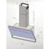 _RABAT_ | Okap przyścienny CIARKO DESIGN ILLUMIA 90 white | 730 m3/h (CDP9002B)