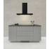 _RABAT_ | Okap przyścienny CIARKO DESIGN T-LIGHT 90 black | 740 m3/h (CDT9002C)