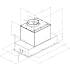 _RABAT_ | Okap do zabudowy CIARKO DESIGN SU MINI 74 white | 690 m3/h (CDZ7402B)