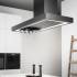 _RABAT_ | Okap wyspowy CIARKO DESIGN MINIMAL 2 black 120 (z haczykami) | 670 m3/h (CDW1202C+U)