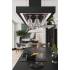 _RABAT_ | Okap wyspowy CIARKO DESIGN MINIMAL 2 black 120 (z haczykami) | 670 m3/h (CDW1202C+U)