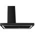 _RABAT_ | Okap wyspowy CIARKO DESIGN MINIMAL 2 black 120 (bez haczyków) | 670 m3/h (CDW1202C)
